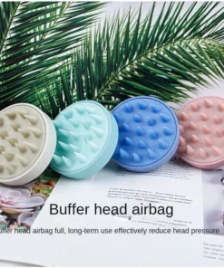 Head Cleansing and Massage Wet and Dry Scalp Massage Brush Soft Massage Cushioned Airbag Non invasive 2