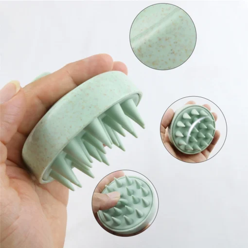 Silicone Shampoo Brush Head Scalp Massage Comb Hair Washing Comb Body Massage Brush Bath Shower Brush 1