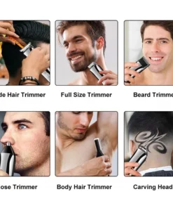 All In One Beard Hair Trimmer For Men Grooming Kit Eyebrow Body Trimmer Shaver Electric Hair 3