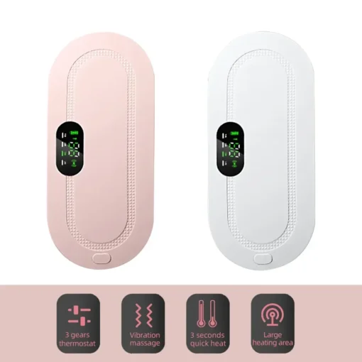 Menstrual Heating Pad Abdominal Massager Smart Warm Palace Belt Waist Vibration Massage Device for Cramps Period 1