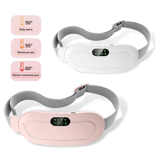 Menstrual Heating Pad Abdominal Massager Smart Warm Palace Belt Waist Vibration Massage Device for Cramps Period 4