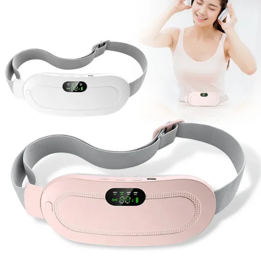 Menstrual Heating Pad Abdominal Massager Smart Warm Palace Belt Waist Vibration Massage Device for Cramps Period