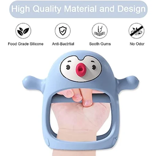 Never Drop Silicone Teething Toys for Babies Infant Hand Teether Pacifiers Breastfeeding Babies Teethers Toy For 2