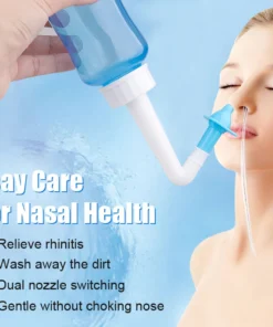 Nose Wash System Sinus Allergies Relief Nasal Pressure Rinse Neti Pot Nose Trimmer Adults Children Nasal 3