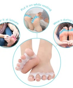 Silicone Finger Toe Protector Toe Separators Stretchers Straightener Bunion Protector Pain Relief Foot Care 5 Colors 2