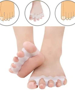 Silicone Finger Toe Protector Toe Separators Stretchers Straightener Bunion Protector Pain Relief Foot Care 5 Colors 3