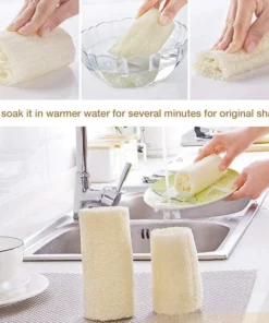 4Pcs pack Organic Loofahs Loofah Spa Exfoliating Scrubber natural Luffa Body Wash Sponge Remove Dead Skin 3