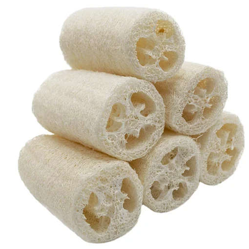 4Pcs pack Organic Loofahs Loofah Spa Exfoliating Scrubber natural Luffa Body Wash Sponge Remove Dead Skin