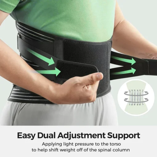 Hot sale Back Braces Waist Belt Men Women Work Lower Back Pain Relief Breathable Anti skid 2