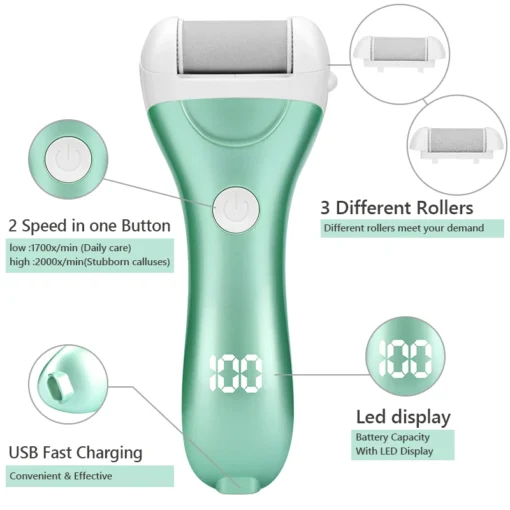 Hot sale Charged Electric Foot File for Heels Grinding Pedicure Tools Professional Foot Care Tool Dead 1